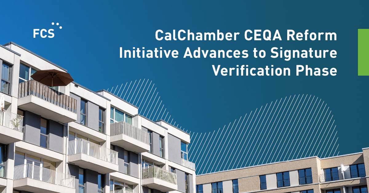 CalChamber CEQA Reform Initiative Advanc - FirstCarbon Solutions